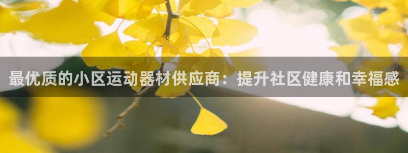 意昂3娱乐下载：最优质的小区运动器材供应商：提升社区
