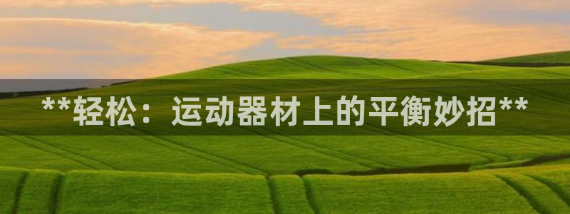 意昂体育3平台假的吗是真的吗吗：**轻松：运动器材上