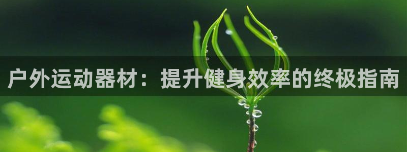 意昂3集团E.ON：户外运动器材：提升健身效率的终极