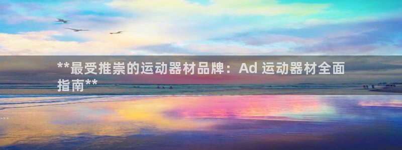 意昂体育3招商：**最受推崇的运动器材品牌：Ad 运