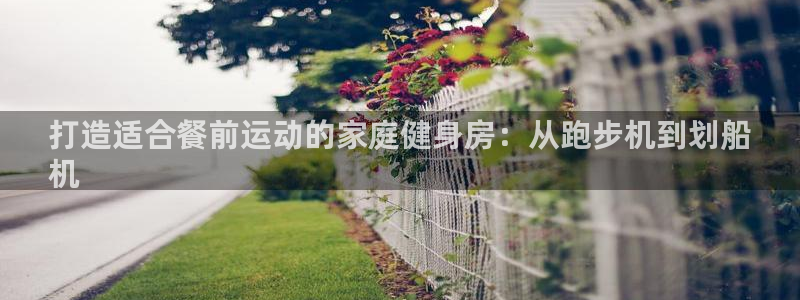 意昂3娱乐：打造适合餐前运动的家庭健身房：从跑步机到