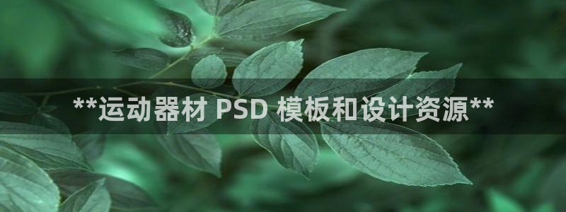 德国意昂3集团：**运动器材 PSD 模板和设计资源