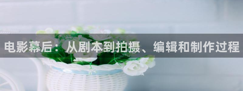 4k影院网：电影幕后：从剧本到拍摄、编辑和制作过程